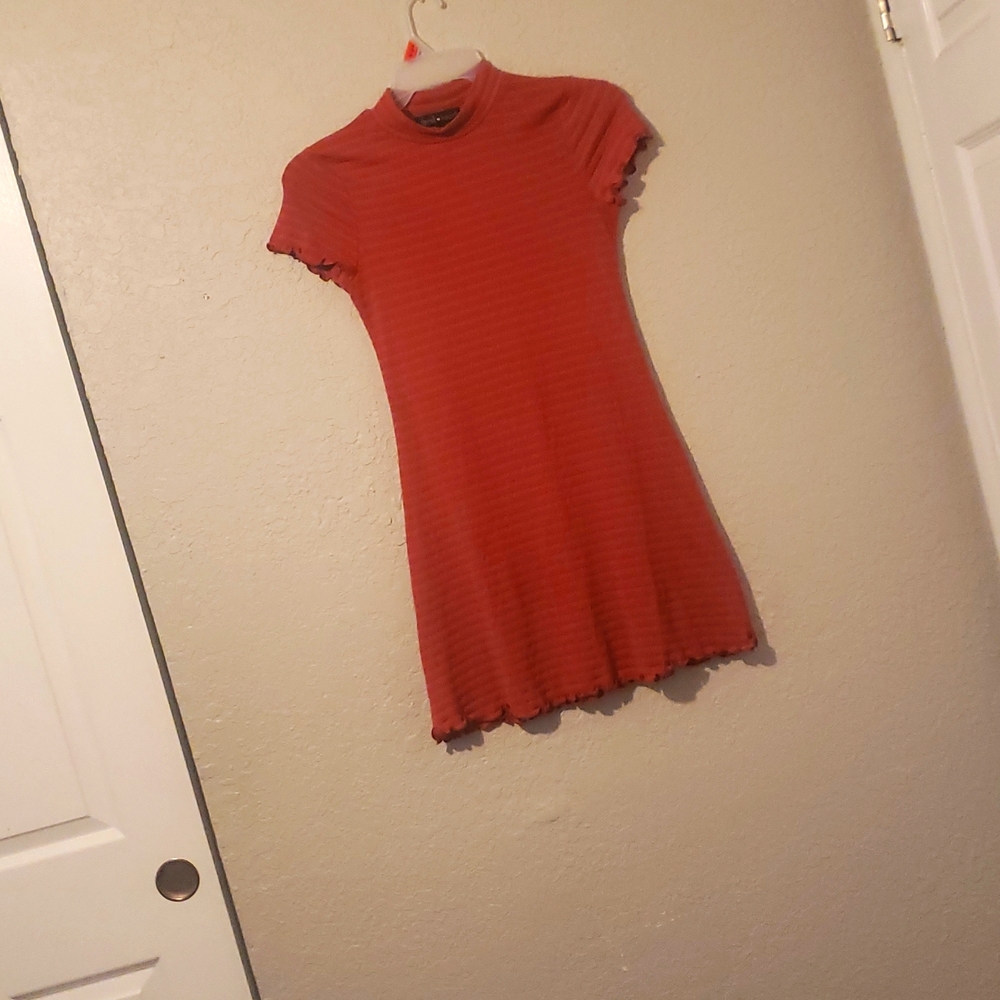Maroonish skin tight dress